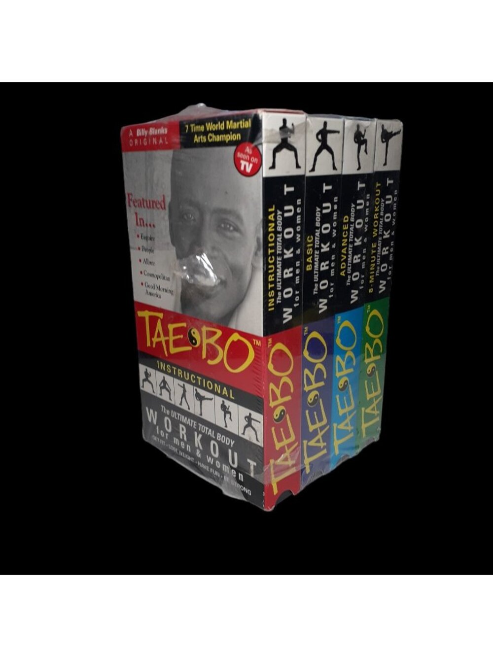 Tae Bo Billy Blanks Ultimate Total Body Workout 4 VHS Tape Set 1999 New Sealed
